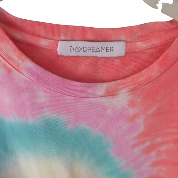 Daydreamer Spiral Tie Dye “Azalea” Short Sleeve T-shirt, Size XS, NWOT - Picture 6 of 9